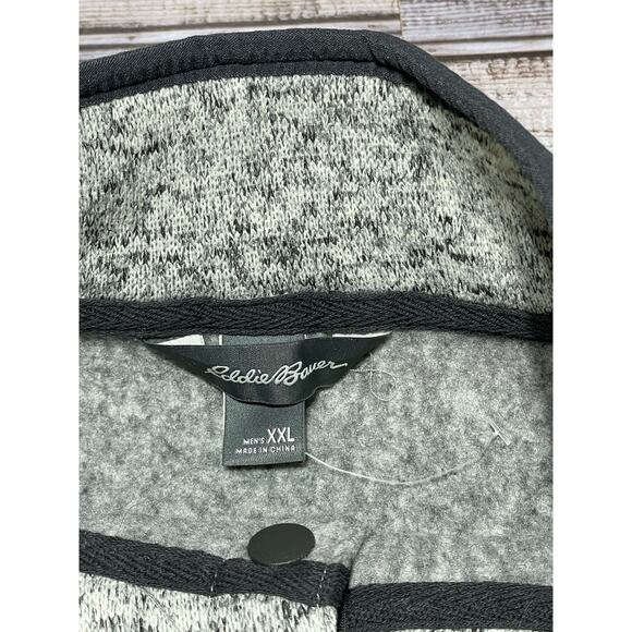 Eddie Bauer Men’s‎ 1/4 Button Sweater Pullover Heather Size XL NWOT - Picture 4 of 6